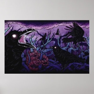 Bewegungslos in weißen Kreaturen Poster