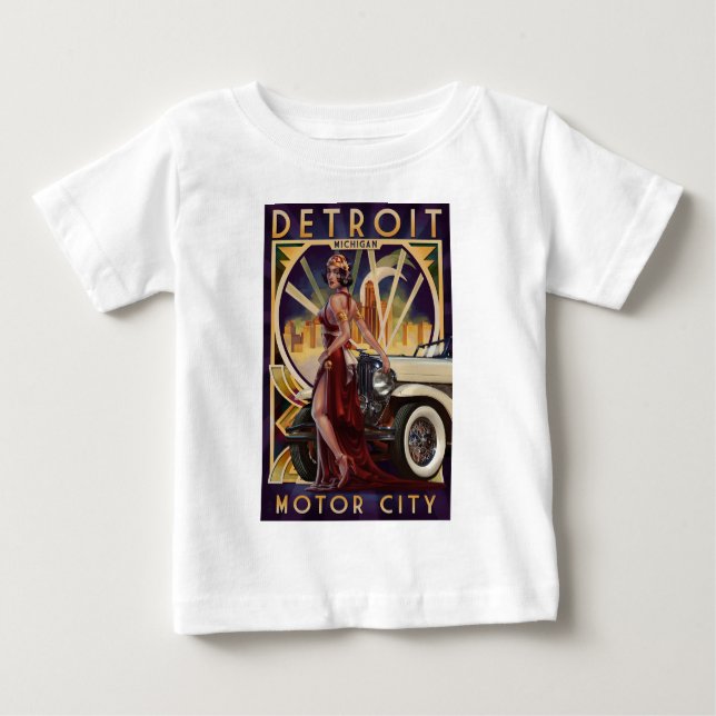 Bewegungsstadt Detroits, Michigan | Baby T-shirt (Vorderseite)