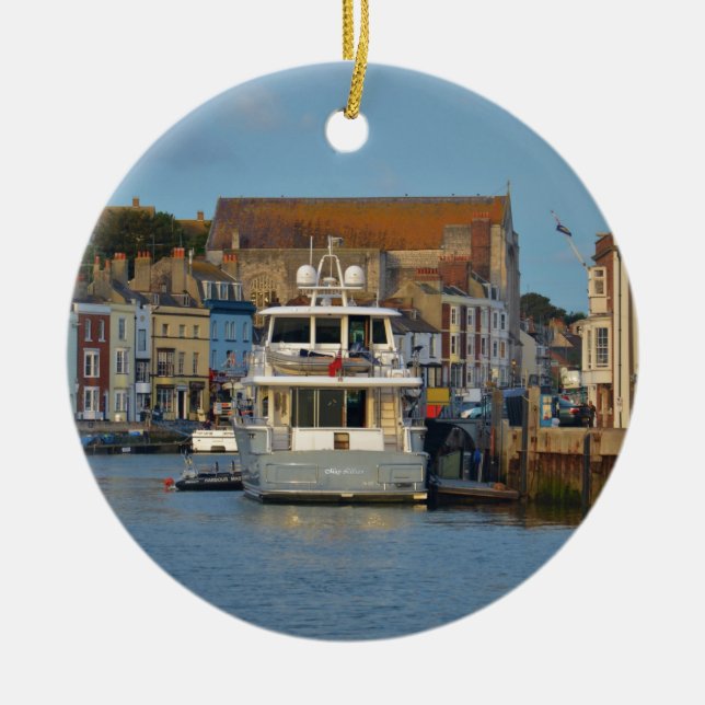 Bewegungsyacht in Weymouth Keramikornament (Vorne)