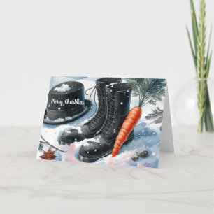 Beweis für den Schneemann-Weihnachten Feiertagskarte