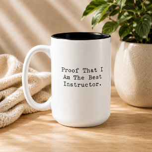 Beweis Ich Bin Der Beste Lehrer Mathe Guru Zweifarbige Tasse