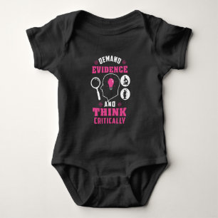 Beweise Fordern und Kritisch Denken Wissenschaft Baby Strampler
