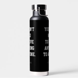 Beweise Nichts Minimalistische benutzerdefinierte Trinkflasche
