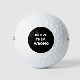 Beweisen Sie, dass sie falsch liegen Golfball