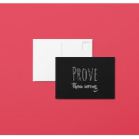 Beweisen Sie, dass sie falsch schwarz und weiß sin