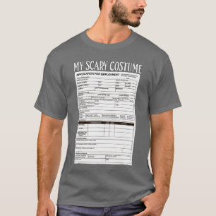 Bewerber lustiges gruseliges Halloween-Kostüm-Tric T-Shirt