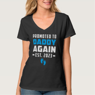 Bewerbung für Daddy Wieder Schwangerschaftsankündi T-Shirt