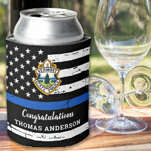Bewerbung für das Thin Blue Line-Logo Dosenkühler