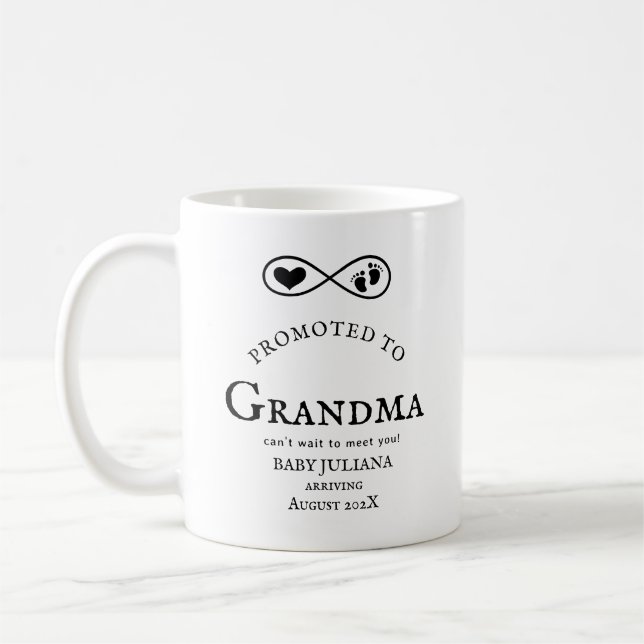 Bewerbung für die GrandMa-Tasse der Schwangerschaf Kaffeetasse (Links)