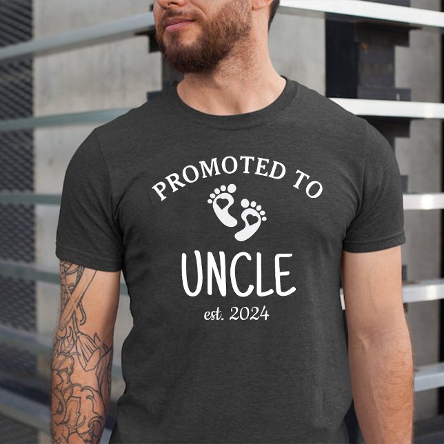 Bewerbung für Onkel / Erstmaliges Kinderlied T-Shirt (Promoted to Uncle / First Time New Baby Uncle T-Shirt)