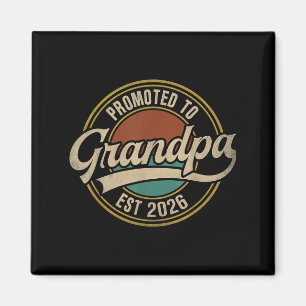 Bewerbung für Opa 2026 Neuer Großvater Baby Anno Magnet