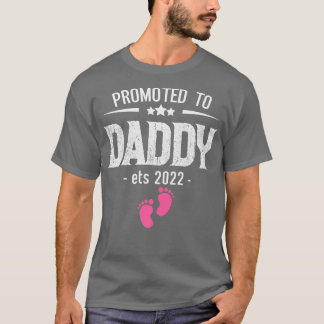 Bewerbung für Papa Est 2022 Ankündigung New Dad Fa T-Shirt