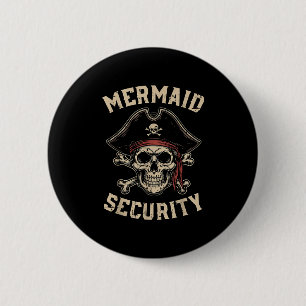 Bewerte Mermaid Security Lustiges Totenkopf Kostüm Button
