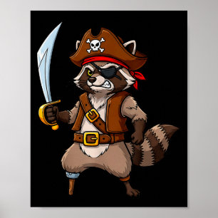 Bewerte Waschbär Lustiges Halloween-Kostüm für Män Poster
