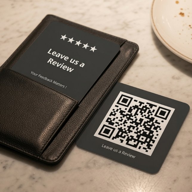 Bewerten Sie uns QR-Code Custom Google Review  Quadratische Visitenkarte (Von Creator hochgeladen)