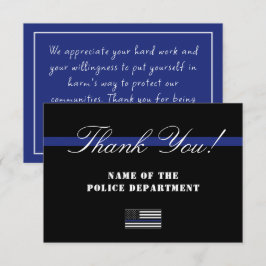 Bewertung der Strafverfolgung durch einen Zollbeam Dankeskarte