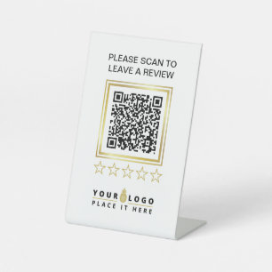 Bewertung des Business-Logos von White Gold QR Sockelschild