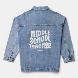Bewertung des Lehrers an der Mittelschule Jeansjacke