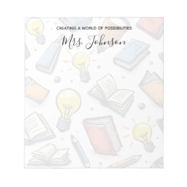 Bewertung des Lehrers für kreative Doodle-Muster Notizblock