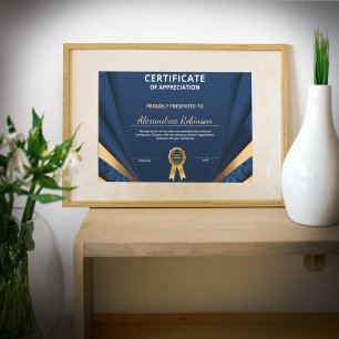 Bewertung Gold-Blue-Zertifikat