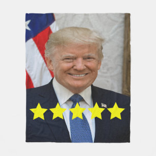 Bewertung von Präsident Donald Trump Fleecedecke