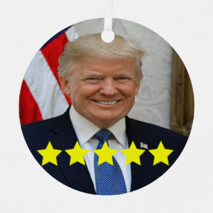 Bewertung von Präsident Donald Trump Ornament Aus Metall