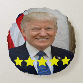 Bewertung von Präsident Donald Trump Rundes Kissen