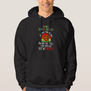 Bewertung von Sozialarbeitern an Schulen Retro Sun Hoodie