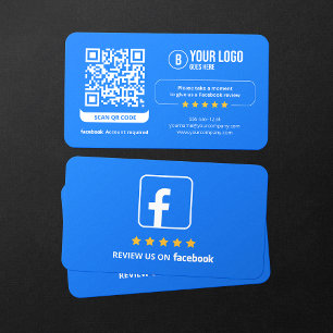 Bewertungslink Facebook Bewertungen QR Code Visitenkarte