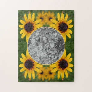 Bewi auf Schwarz Mit Augen Susan Blume Fügen Sie I Puzzle