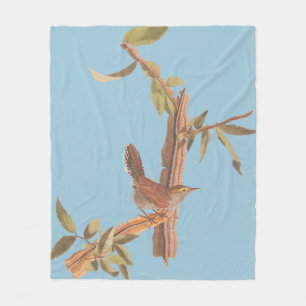 Bewicks langschwänzender Wren Audubon Solitary Bir Fleecedecke