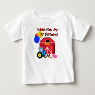 Bewirtschaften Sie 1. Geburtstag Baby T-shirt