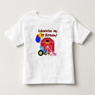 Bewirtschaften Sie 1. Geburtstags-T-Shirts und Kleinkind T-shirt