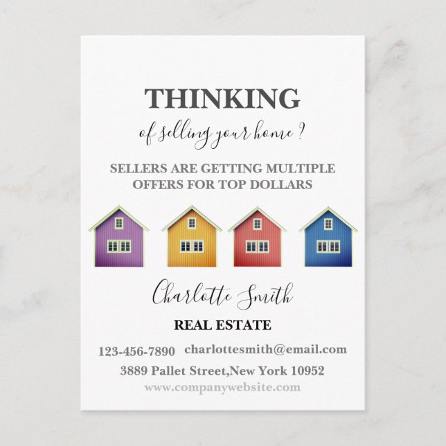 Bewirtschaftungslandwirtschaft Real Anwesen Agent  Postkarte (Vorderseite)