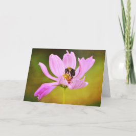 Bewischen Sie sich auf rosa Blume Note Card Karte