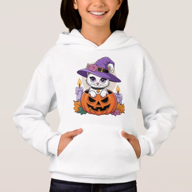 Bewitched Kitty Hoodie (Vorderseite)