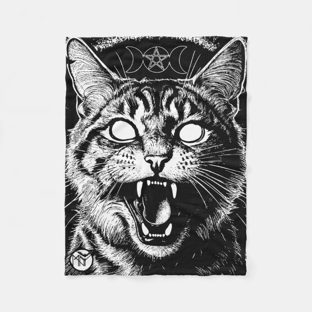 Bewitched Tabby Fleecedecke (Vorderseite)