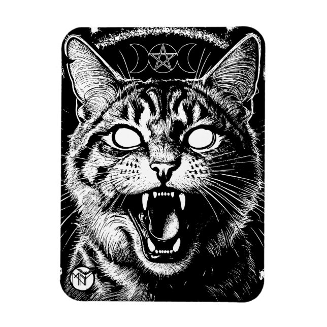 Bewitched Tabby Magnet (Vertikal)