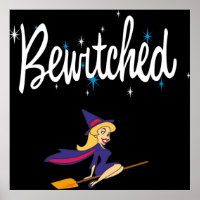 Bewitchte 60er Retro-TV-Logo