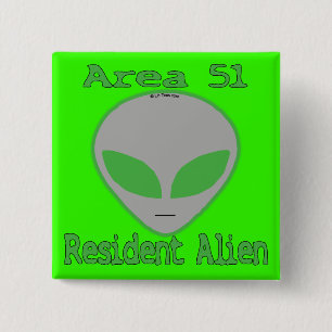 Bewohner-alien des Bereichs-51 Button