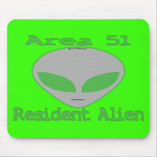Bewohner-alien des Bereichs-51 Mousepad