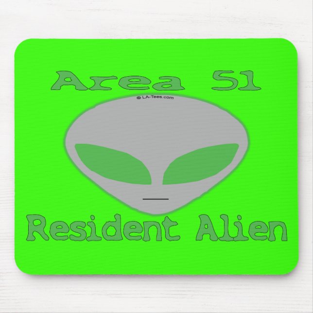 Bewohner-alien des Bereichs-51 Mousepad (Vorne)