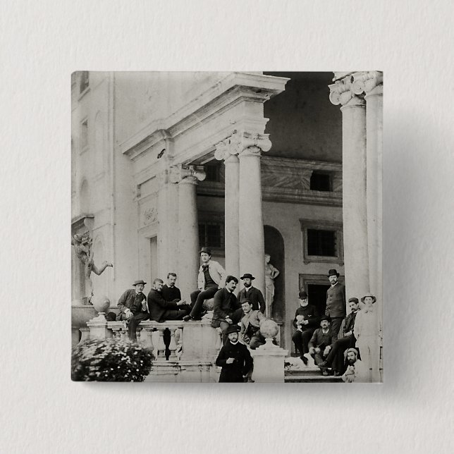 Bewohner des Landhauses Medici in Rom Button (Vorderseite)