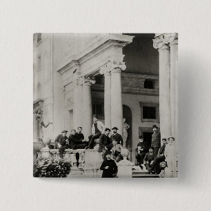 Bewohner des Landhauses Medici in Rom Button