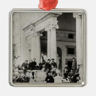 Bewohner des Landhauses Medici in Rom Silbernes Ornament