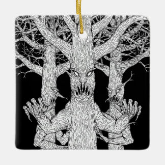 Bewohner des Teuflischen Waldes Weird Horror Art Keramikornament