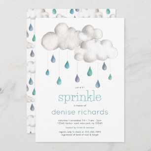 Bewölkt mit der Chance, Sprinkles Baby Dusche Einladung