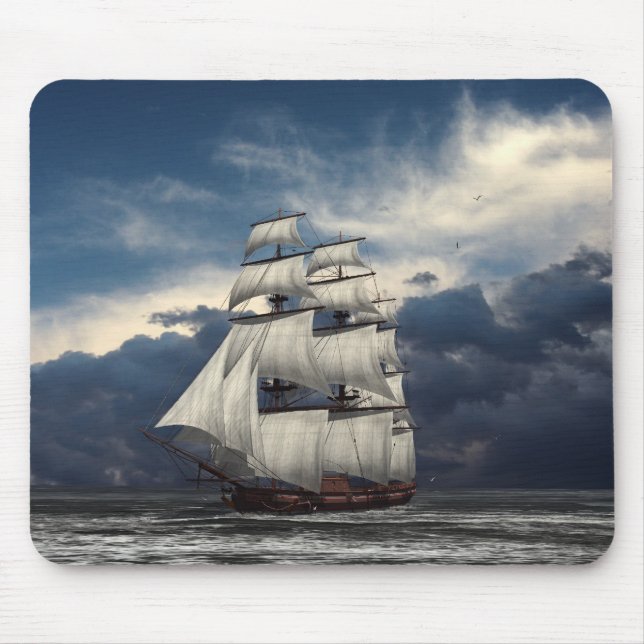 Bewölkte Himmel Mousepad (Vorne)