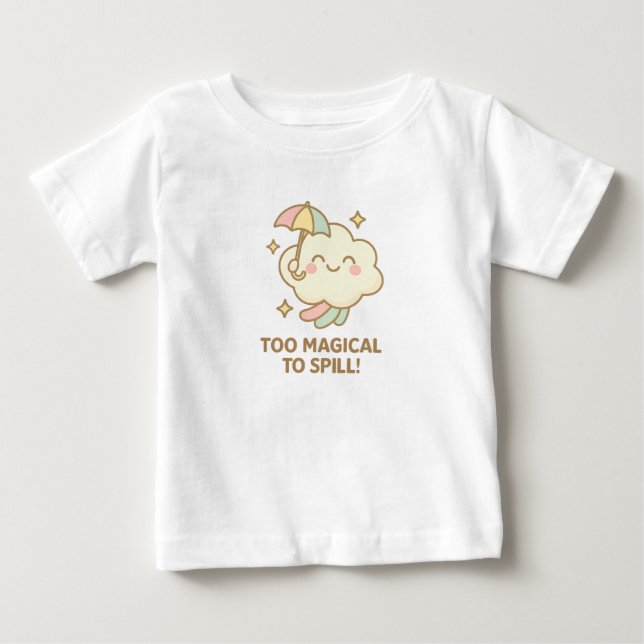 Bewölkte Kuschelzeit – Regentagsfreude   Baby T-shirt (Vorderseite)