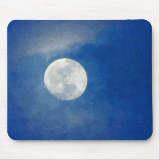 Bewölkte Mond-Malerei Mousepad
